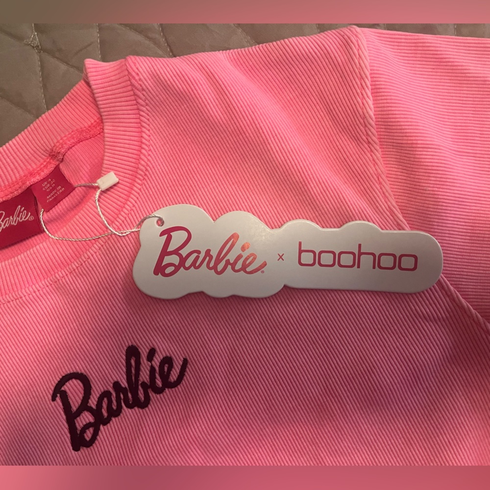 Pink Barbie ribbed tee